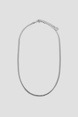 Ardene Stainless Steel Herringbone Chain in Silver