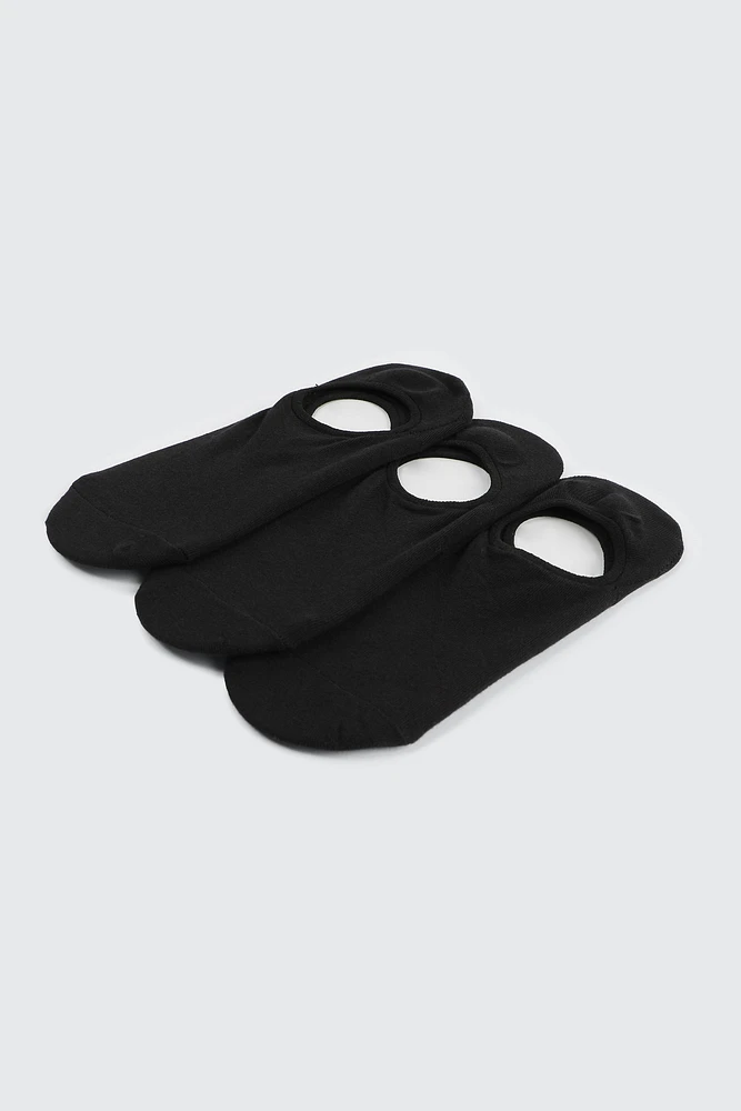 Ardene 3-Pack Cotton Blend Shoe Liners in | Nylon/Cotton/Elastane
