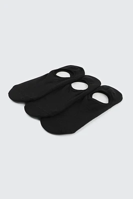 Ardene 3-Pack Cotton Blend Shoe Liners in | Nylon/Cotton/Elastane