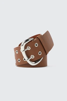 Ardene Eyelet Belt in | Size | Faux Leather