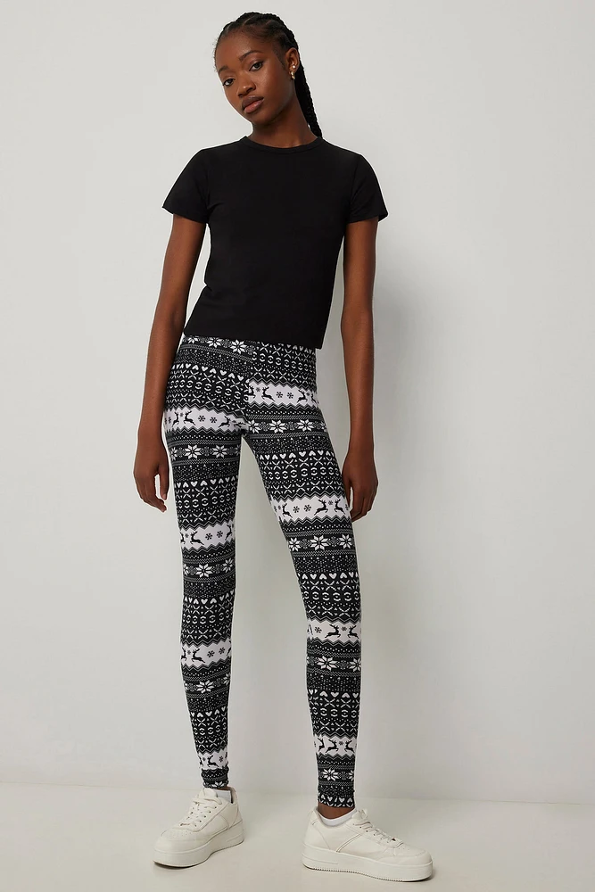 Ardene Festive Leggings in | Size | Polyester/Spandex