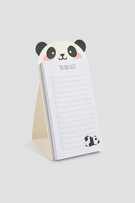 Ardene Kids Panda Memo Pad in White