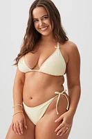 Ardene Lemon Drop Bikini Bottom in Light Yellow | Size | Polyester/Elastane | Microfiber