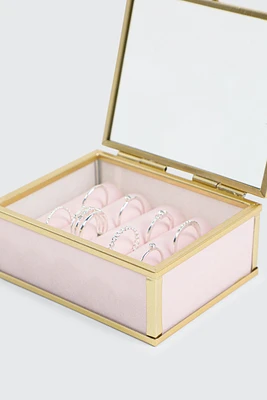 Ardene Acrylic Jewelry Box in Light Pink