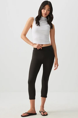 Ardene Super Soft Capri Leggings in Black | Size | Polyester/Elastane | Eco-Conscious