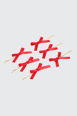 Ardene 6-Pack Bow Hair Pins in