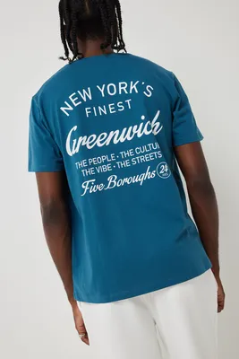 Ardene Man New York Boroughs Graphic Tee For Men in | Size | 100% Cotton