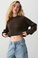 Ardene Boxy Crop Sweater in | Size | 100% Acrylic