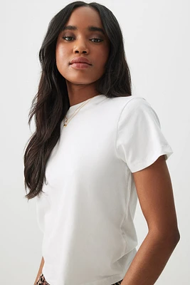 Ardene Basic Short T-Shirt in | Size | Cotton/Elastane | Eco-Conscious