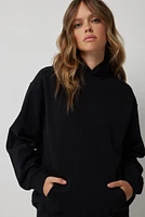 Ardene Solid Hoodie in | Size | Polyester/Cotton | Fleece-Lined | Eco-Conscious