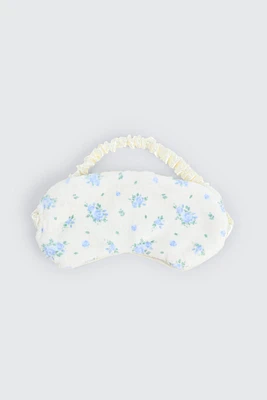 Ardene Floral Sleep Mask in White