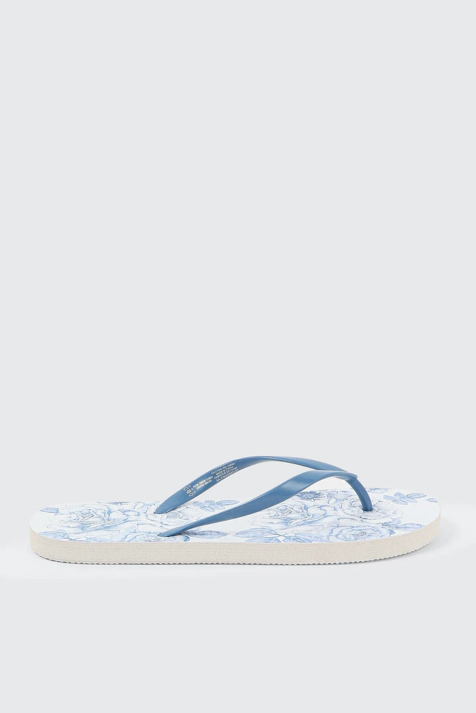 Ardene Printed Flip-Flops Sandals in | Size | Eco-Conscious