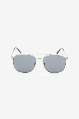 Ardene Man Silver Aviator Sunglasses for Men