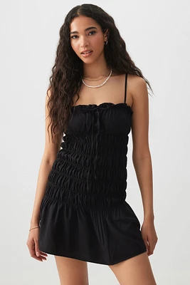 Ardene Mini Smocked Dress in | Size | 100% Viscose