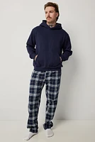 Ardene Man Plaid PJ Pants For Men in Dark Blue | Size Small | 100% Cotton