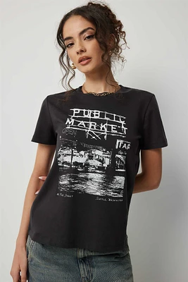 Ardene Classic Graphic T-Shirt in | Size | Cotton | Eco-Conscious