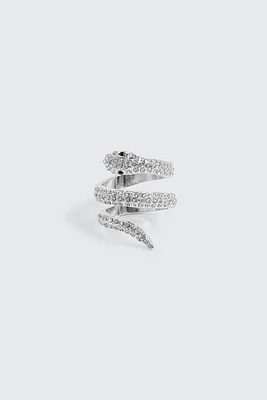 Ardene Snake Ring in Silver | Size