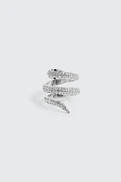 Ardene Snake Ring in Silver | Size