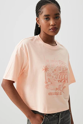 Ardene Boxy Graphic T-Shirt in | Size | 100% Cotton