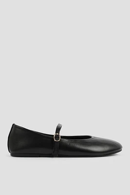 Ardene Black Mary Jane Flats | Size | Faux Leather | Eco-Conscious