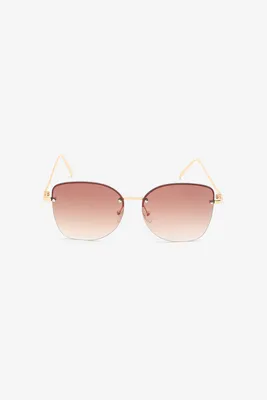 Ardene Frameless Sunglasses in Brown