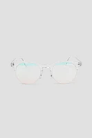 Ardene Clear Frame Clubmaster Sunglasses