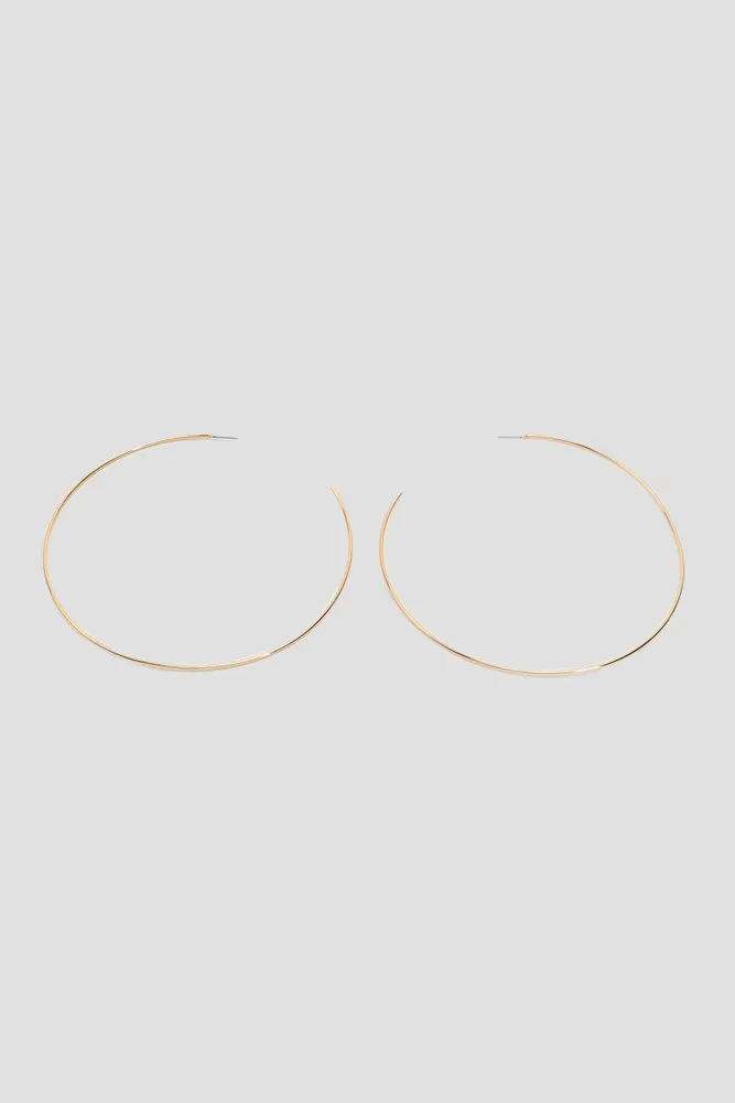 Ardene XL Hoop Earrings in Gold | Stainless Steel