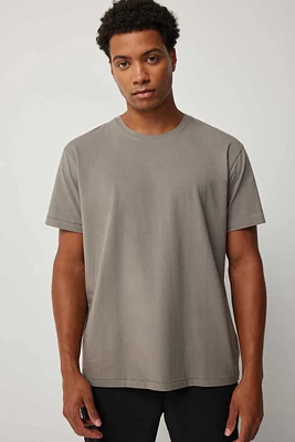 Ardene Man Back Graphic T-Shirt For Men in Grey | Size | Cotton/Elastane