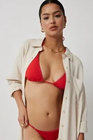 Ardene A.C.W. Strawberry Triangle Bikini Top in | Size | Polyester/Nylon/Elastane | Microfiber