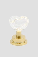 Ardene Heart Bulb Lamp in Gold