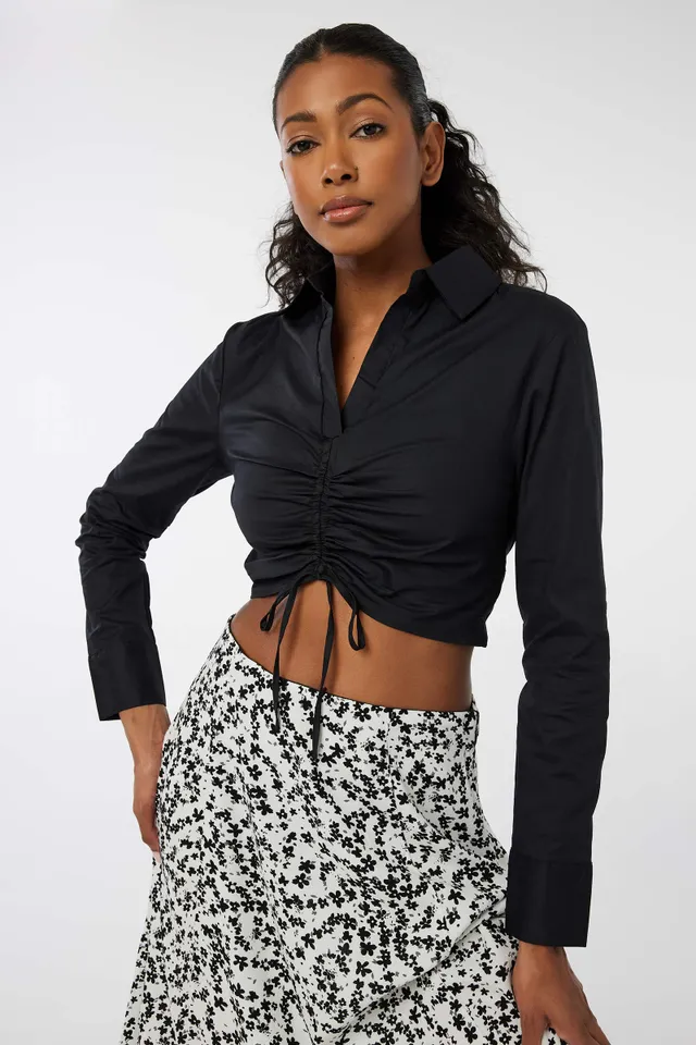 Ardene Lace Cap Sleeve Top in Black, Size, Polyester/Nylon