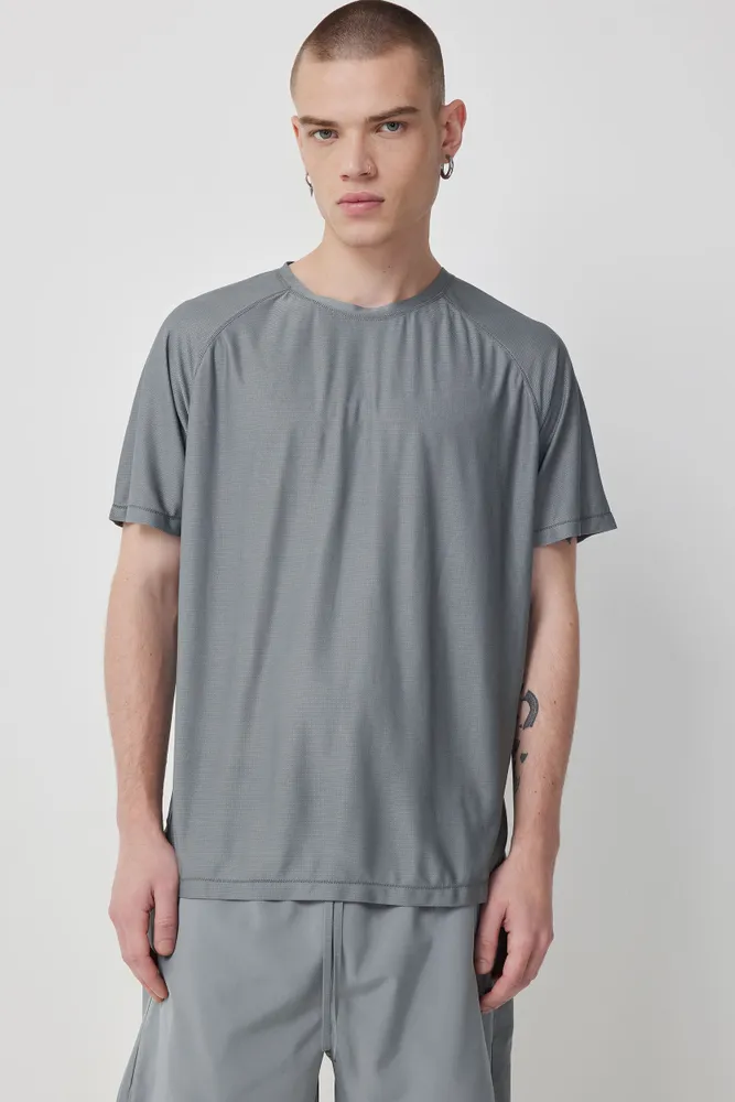Ardene Man Athletic T-Shirt For Men in Light Green | Size | Polyester