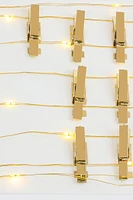 Ardene LED String Lights with Pins in Gold