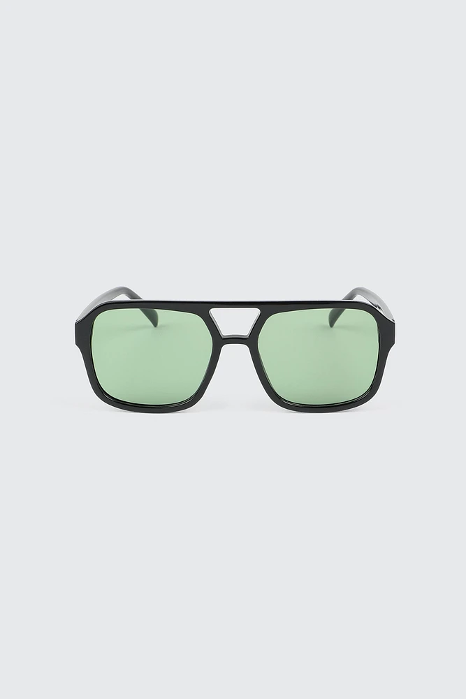 Ardene Flat Top Aviator Sunglasses in Light