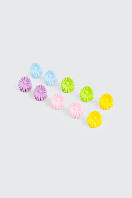 Ardene Kids 10-Pack Mini Flower Hair Claws in Light Blue