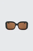 Ardene Chunky Square Sunglasses in Brown