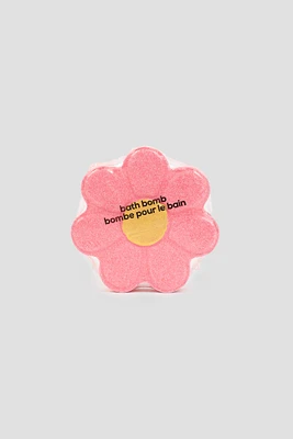 Ardene Flower Bath Bomb in Pink