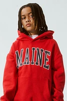 Ardene Kids Graphic Hoodie in Red | Size | Polyester/Cotton | Fleece-Lined