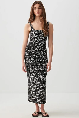 Ardene Super Soft Bodycon Tank Midi Dress | Size | Polyester/Elastane | Eco-Conscious