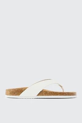 Ardene Faux Leather Flip Flops Sandals in | Size | Faux Leather/Faux Suede | Eco-Conscious