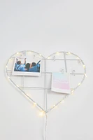 Ardene Heart Picture Frame with Pins in White