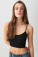 Ardene Basic Ultra Crop Seamless Tank in | Size | Nylon/Elastane | Eco-Conscious