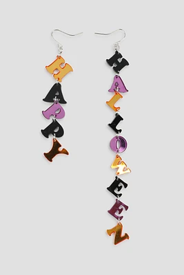 Ardene Happy Halloween Earrings in Black