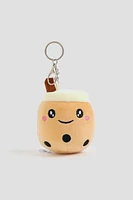 Ardene Kids Bubble Tea Keychain in Beige