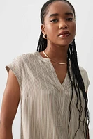 Ardene Basic Dolman Cap Sleeve Tunic in Beige | Size | Viscose | Eco-Conscious | 100% Recycled