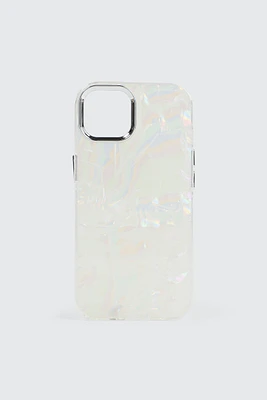 Ardene Pearl iPhone 13/14/15 Case in White