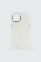 Ardene Pearl iPhone 13/14/15 Case in White
