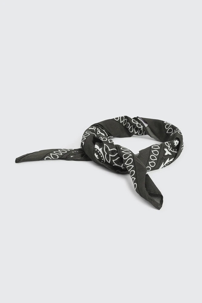 Ardene Paisley Bandana in Khaki | Polyester