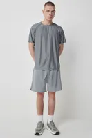 Ardene Man Athletic Shorts For Men in Light Grey | Size | Polyester/Nylon/Elastane