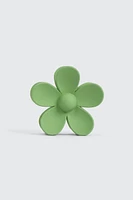 Ardene Daisy Shaped Hair Claw in Green